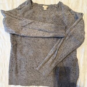 J. Crew Heather Gray Wool Sweater